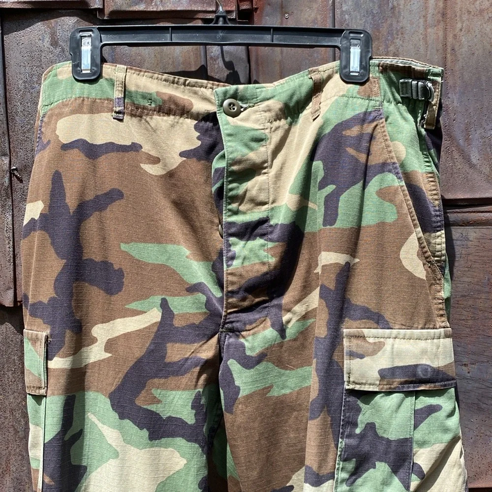 Camouflage military combat pants med long trousers hot weather woodland national - Picture 2 of 13